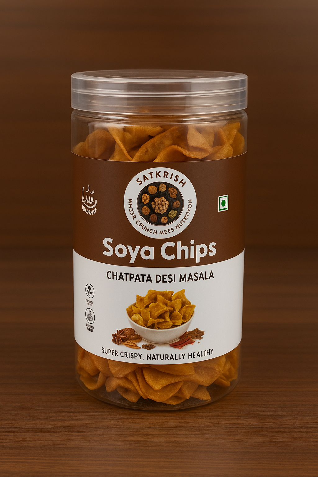 Satkrish Soya Chips - Masala Flavour - 150 gm