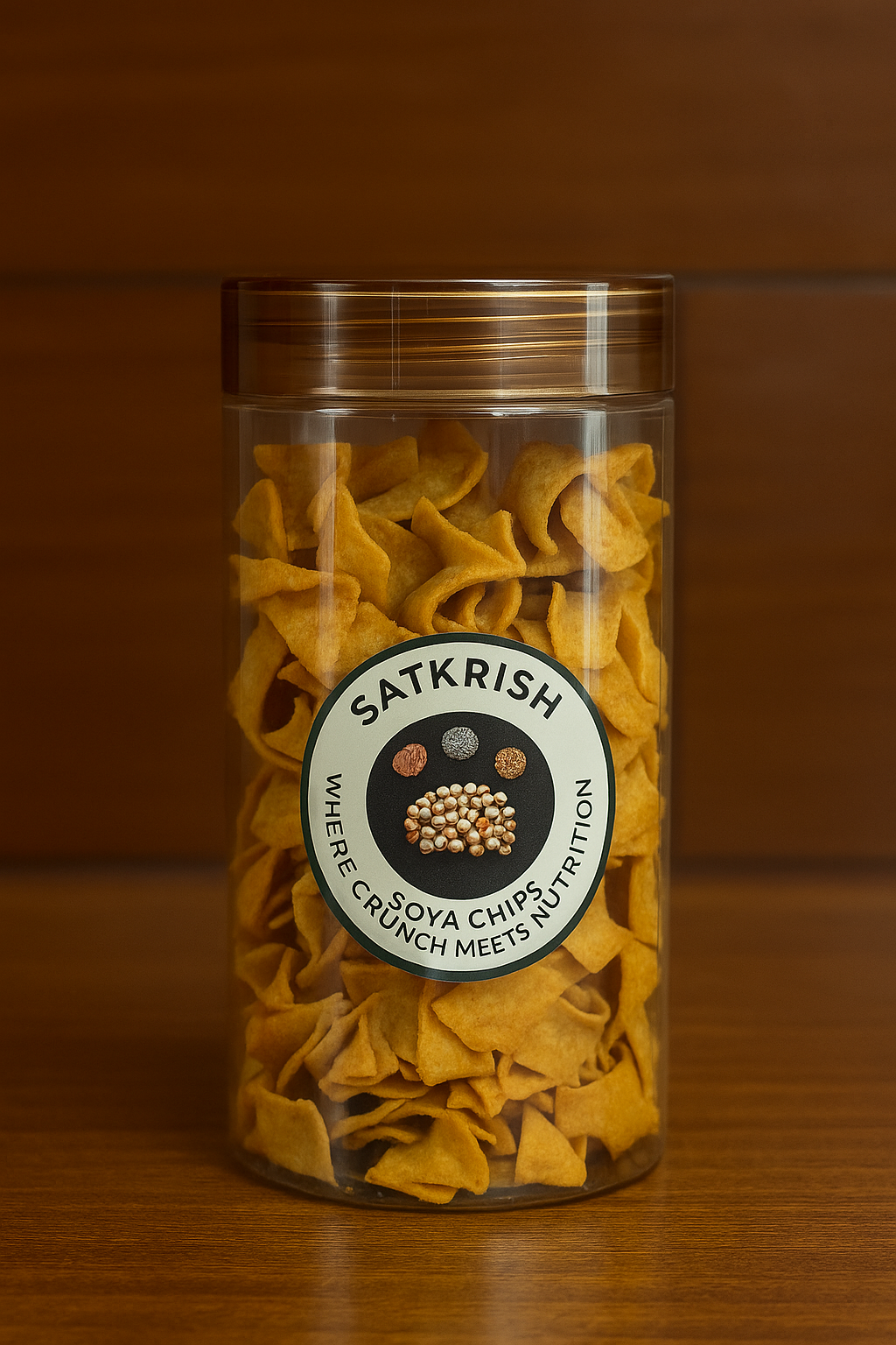 Satkrish Soya Chips - Masala Flavour - 150 gm - Image 2