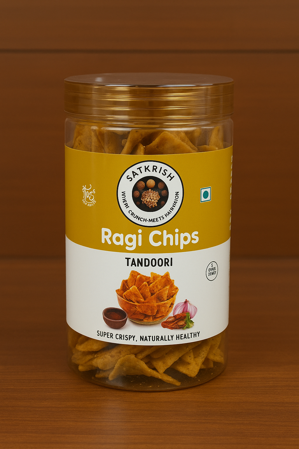 Satkrish Ragi Chips - Tandoori Flavour - 150 gm